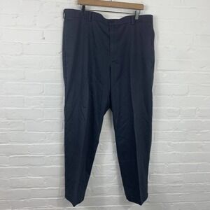 L.L. Bean Men's Natural Fit Flat Front High Rise Chino Pant Black Size W40XL30